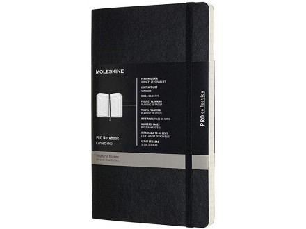 Moleskine Large Pro Soft Notebook - Black - Moleskine