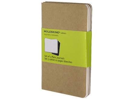 Moleskine - Set of 3 Notebooks, Brown