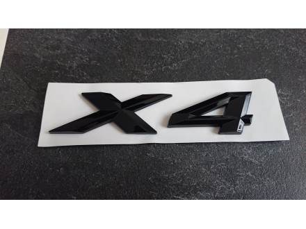 NOVO BMW oznaka X4 za seriju X SJAJNO CRNA