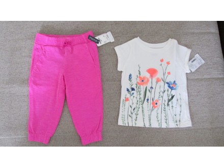 NOVO-Carters majica i letnje pantalone vel 2