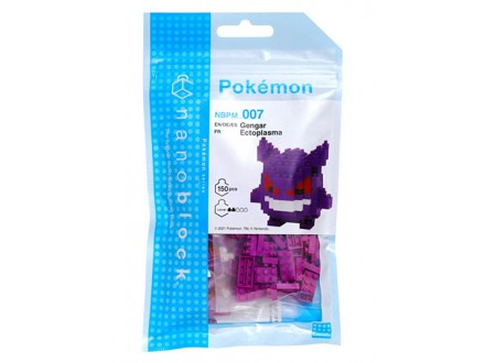 Nanoblok kockice - Pokemon, Gengar Ectoplasma, 150 pcs - Pokemon