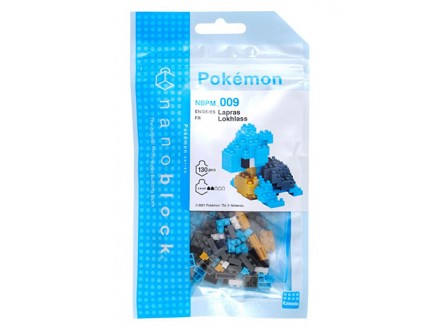 Nanoblok kockice - Pokemon, Lapras Lokhlass, 130 pcs - Pokemon