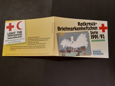Nemačka 1991. Karnet Crveni Krst # Žig. komplet