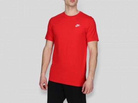 Nike Club muška produžena majica crvena SPORTLINE