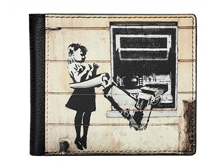 Novčanik - Banksy, Cash Machine, Black, 11x9.5x1.5 - Banksy