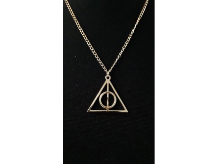 Ogrlica Harry Potter relikvije smrti zlatna