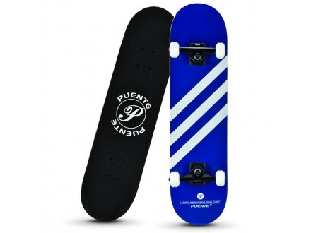 Originalni Puente skateboard - Blue White Stripes