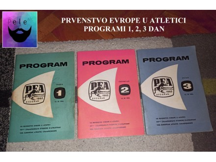 PEA 1962 Beograd Program 1 2 3 - RARITET