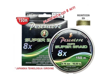 PESCATORE SUPER BRAID 8X 0,23mm
