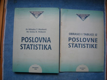 POSLOVNA STATISTIKA - UDŽBENIK + OBRASCI I TABLICE
