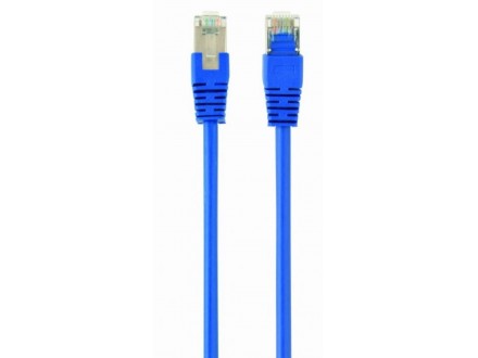 PP22-0.5M/B Gembird Mrezni kabl FTP Cat5e Patch cord, 0.5m blue