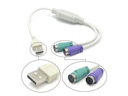 PS2 na USB kabl adapter