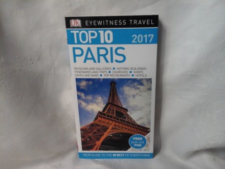 Pariz turistički vodič mapa Top 10 eyewitness Paris