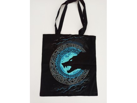 Platnene torbe: FENRIR, vikinški vuk by Naav fashion