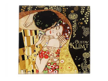 Podmetač - Klimt, The Kiss, glass - Gustav Klimt