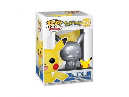 Pokemon POP! Vinyl - Pikachu Silver Metalic 10`