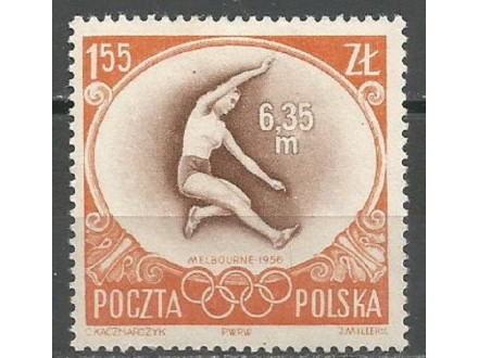 Poljska,Zlatna medalja na LOI-Melburn `56 1956.,čisto