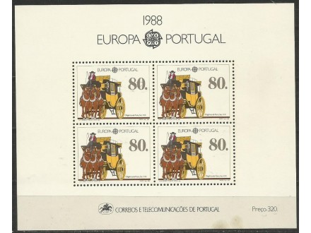 Portugal,Europa CEPT 1988.,blok,čisto