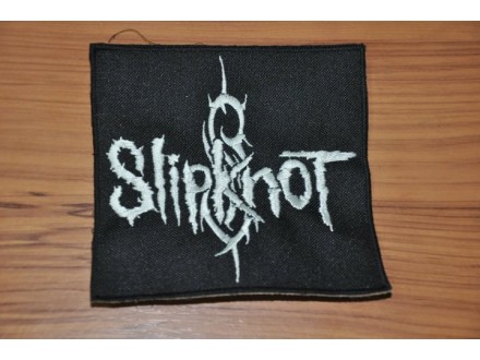 Prisivac Slipknot 14x14cm crno beli