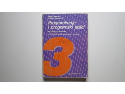 Programiranje i programski jezici, N. Markovic,