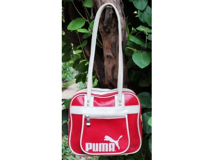 Puma crveno bela torbica 27 x 23 x 10 cm