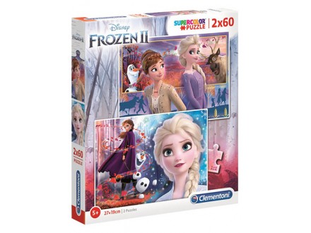 Puzle - Clementoni, Frozen 2 2x60 - Disney, Frozen