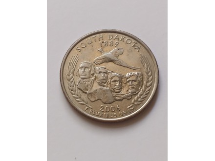 Quarter Dollar 2006.g - South Dakota - USA - Amerika