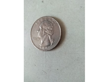 Quarter dollar  D,   USA ,1995.