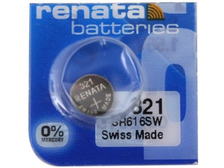 Renata baterija 321 1,55V Srebro oksid dugme baterija za SAT, Pakovanje 1kom
