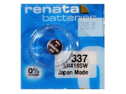 Renata baterija 337 1,55V Srebro oksid dugme baterija za SAT, Pakovanje 1kom
