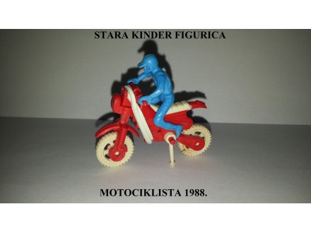 Retro Kinder figurica - Motociklista 1988.
