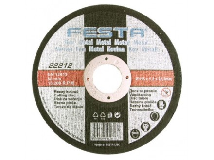 Rezna ploča za metal fi115x1 FESTA
