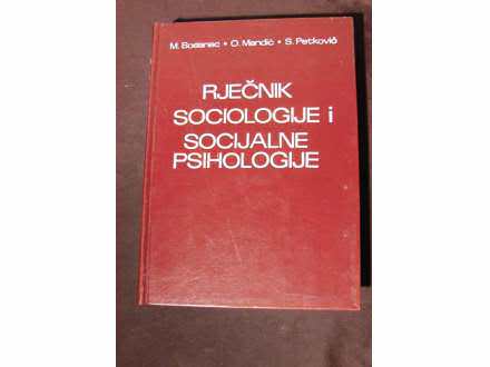 Rjecnik sociologije i socijalne psihologije