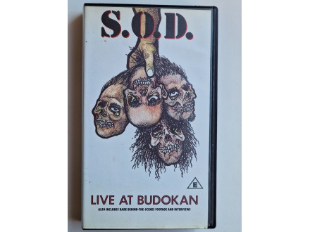 S.O.D. Live At Budokan Original VHS NYHC heavy metal