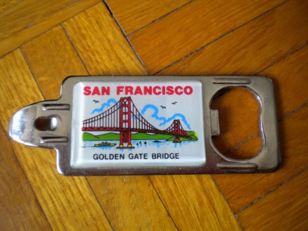 SAN FRANCISCO GOLDEN GATE BRIDGE, otvarac za flase