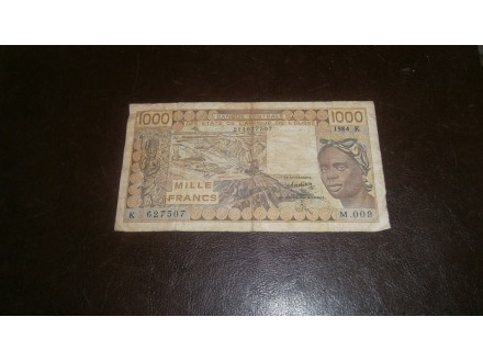 SENEGAL 1000 FRANCS 1984