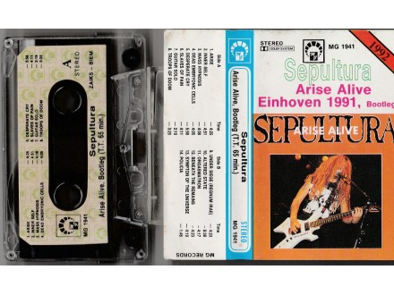 SEPULTURA - Arise Alive Einhoven 1991