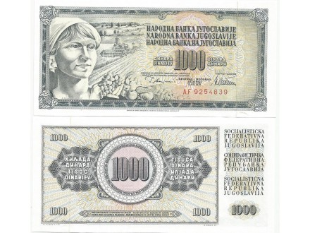 SFRJ 1000 dinara 1978. UNC GUVERNE AF