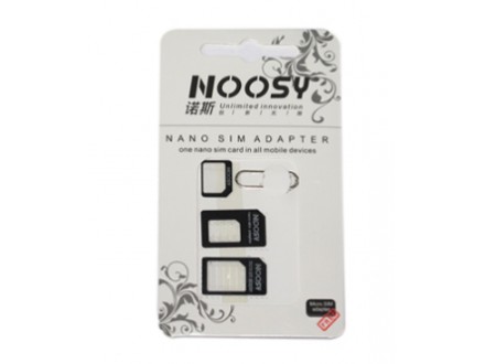 SIM adapter NOOSY micro-nano black
