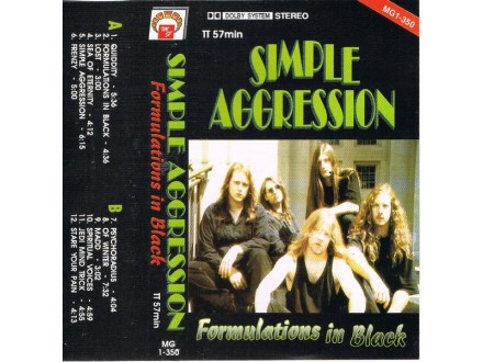 SIMPLE AGGRESSION - Formulations In Black