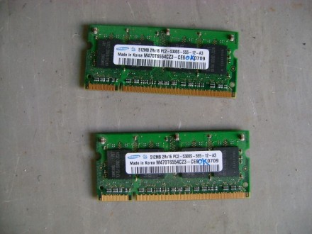 SODIMM DDR2 2x512 MB PC5300