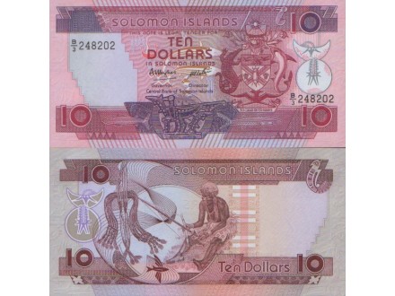 SOLOMON ISLANDS 10 Dollars 1986 UNC, P-16