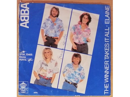 SP ABBA - The Winner Takes It All / Elaine, Hungary
