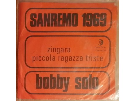 SP BOBBY SOLO - Sanremo 69: Zingara (1969) VG+