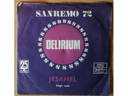 SP DELIRIUM - Sanremo 72: Jesahel (1972) 2.press VG/VG+