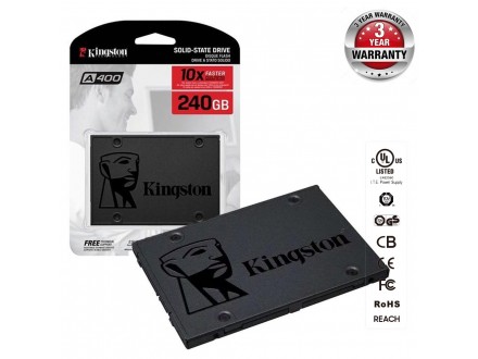 SSD 240Gb Kingston A400 SATA - garancija 3 god..