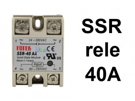 SSR rele - 40A - Solid state relay - 280V upravljanje