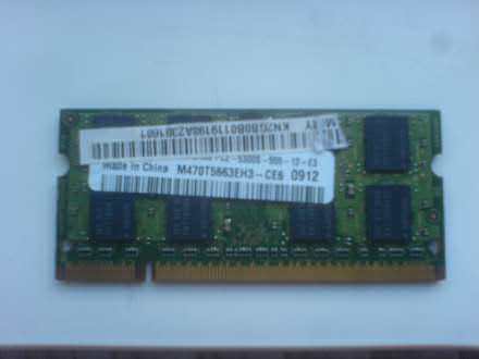Samsung SODIMM 1GB DDR2 memorija za laptop + GARANCIJA!