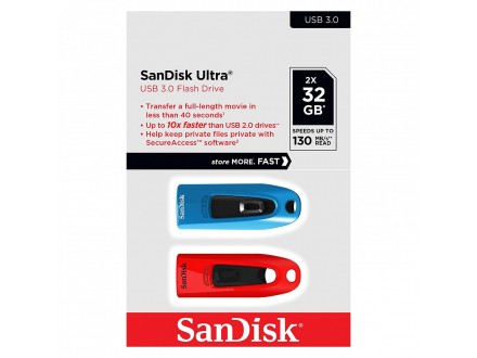 Sandisk Ultra 32gb Usb 3.0 Red And Blue