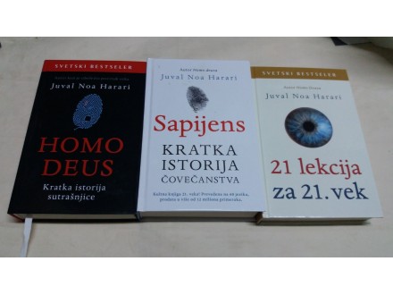 Sapijens + 21 lekcija + Homo Deus - Juval Noa Harari